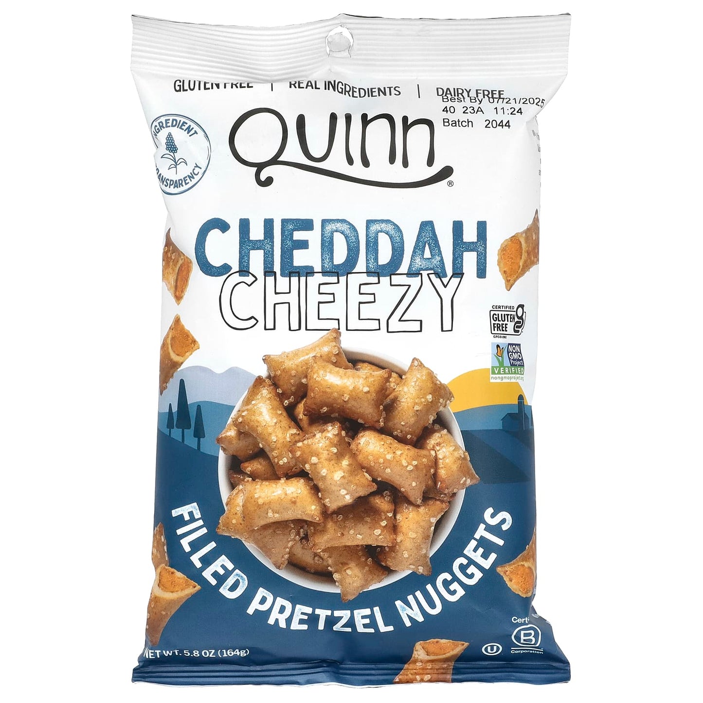 Quinn Snacks, Filled Pretzel Nuggets, Cheddah Cheezy , 5.8 oz (164 g) - Image 1