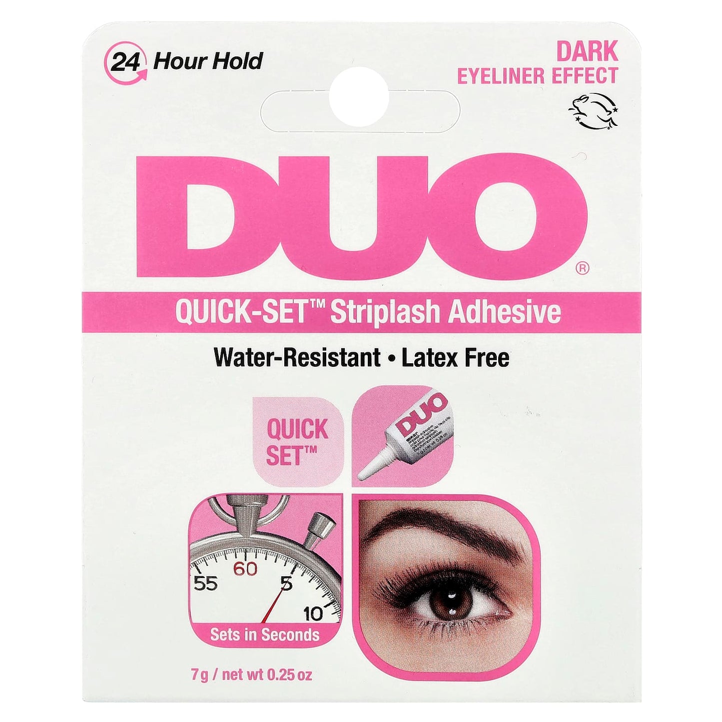 DUO Quick-Set Striplash Adhesive - Dark, 24 Hour Hold, Cruelty-Free - Image 2