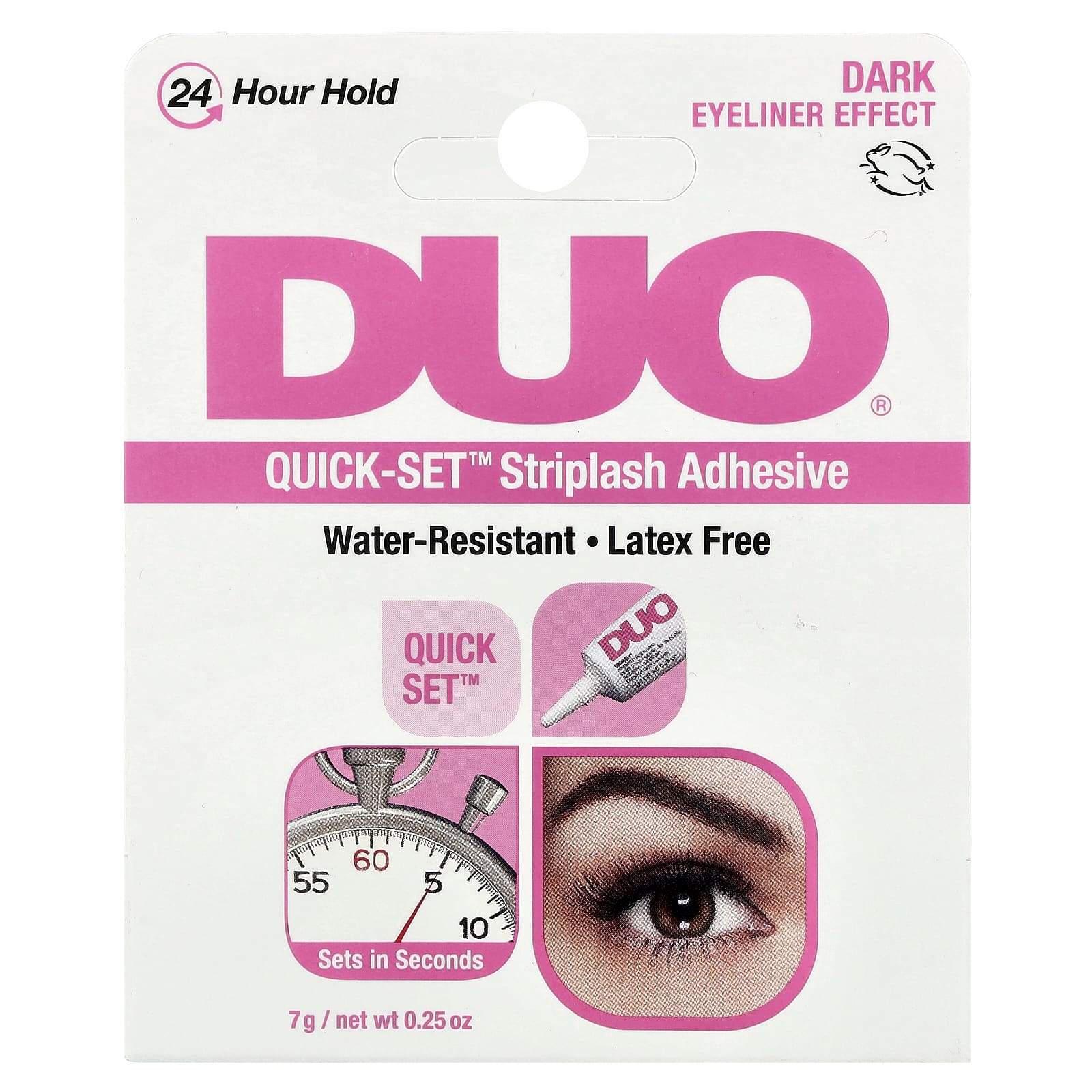 DUO Quick-Set Striplash Adhesive - Dark, 24 Hour Hold, Cruelty-Free - Image 2