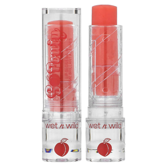 wet n wild, So Pouty, Lip Gloss Balm, 1114496 Peach Bum, 0.14 oz (4.06 g) - Image 1