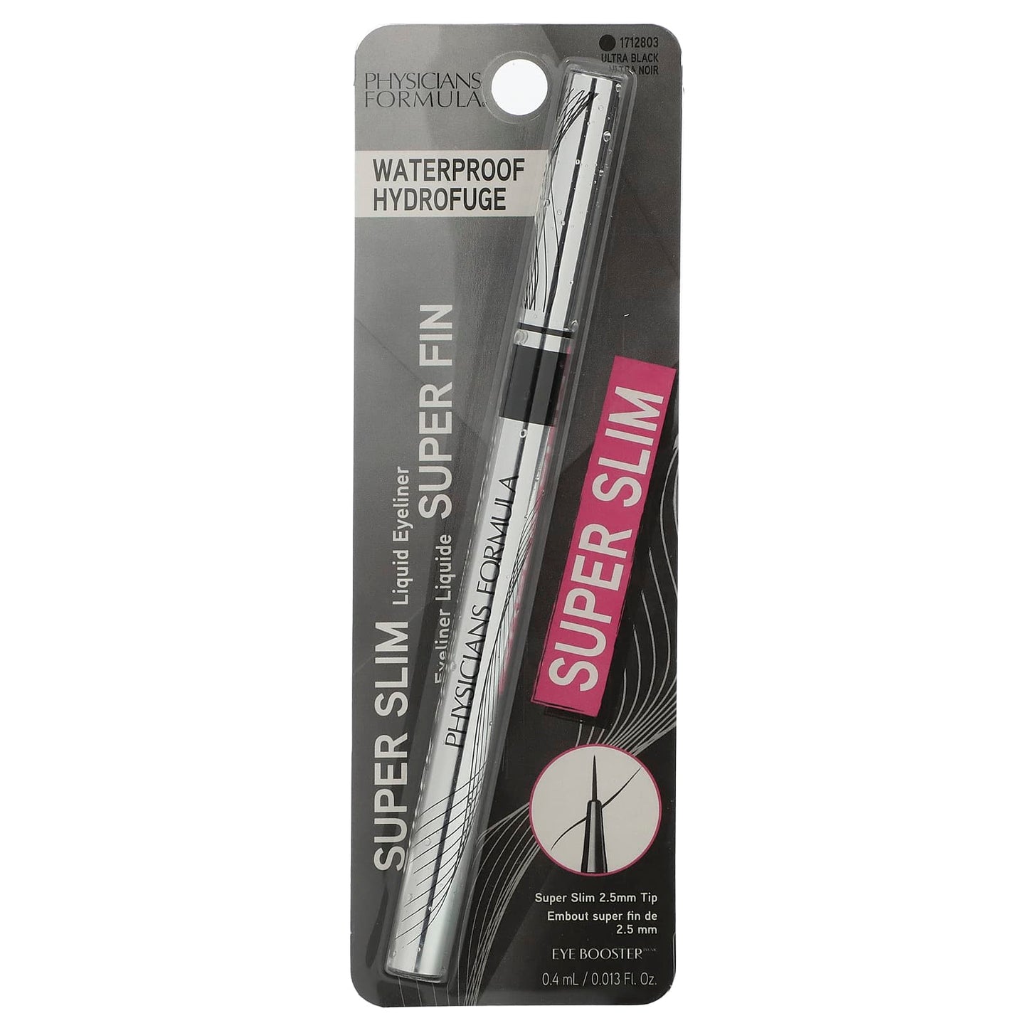 Physicians Formula, Super Slim Liquid Eyeliner, 1712803 Ultra Black, 0.013 fl oz (0.4 ml) - Image 2