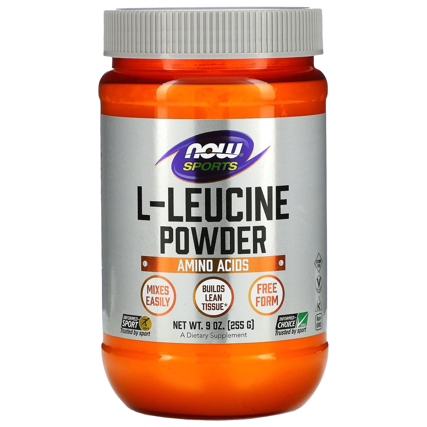 NOW Foods, Sports, L-Leucine Powder, 9 oz (255 g) - Image 1