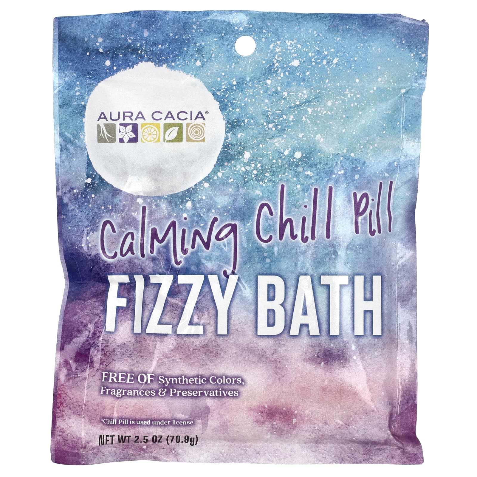 Calming Fizzy Bath by Aura Cacia - Relax & Renew - Image 1