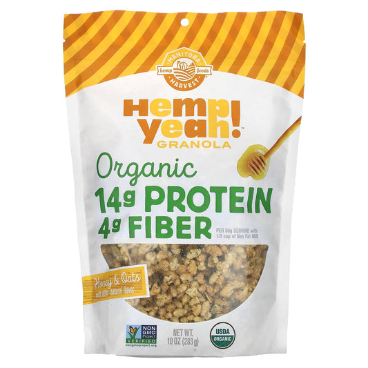 Manitoba Harvest, Hemp Yeah!, Organic Granola, Honey & Oats, 10 oz (283 g) - Image 1