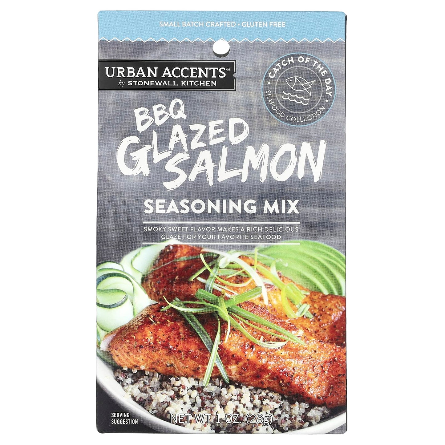 Urban Accents, Seasoning Mix, BBQ Glazed Salmon, 1 oz (28 g) - Image 1