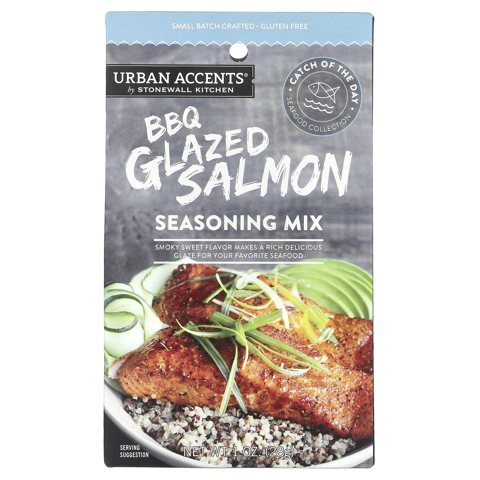Urban Accents, Seasoning Mix, BBQ Glazed Salmon, 1 oz (28 g) - Image 1