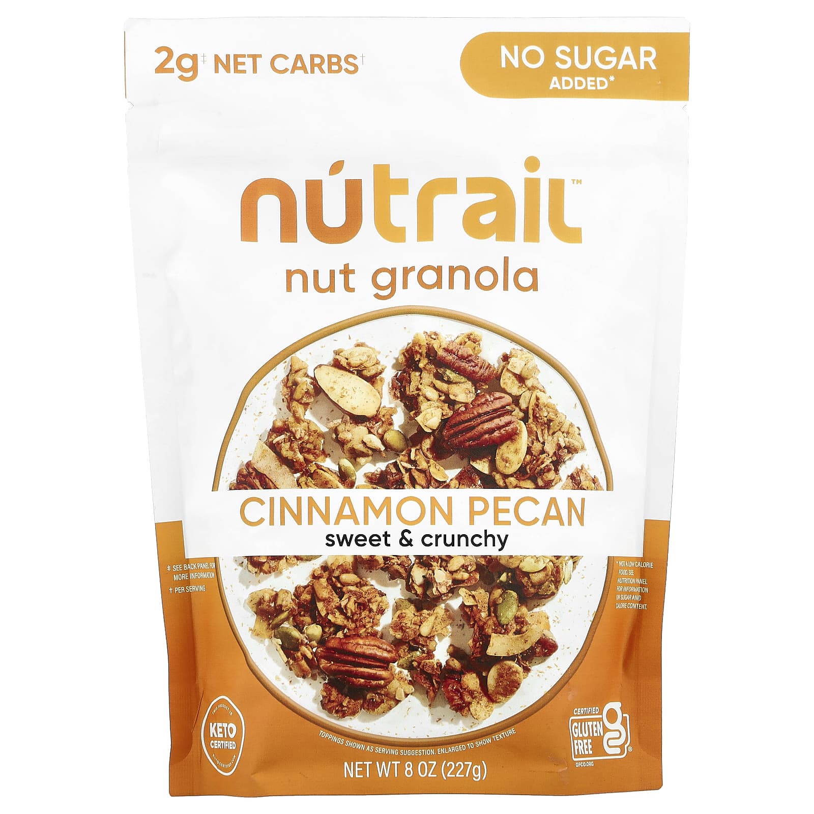 NuTrail, Nut Granola, Cinnamon Pecan, 8 oz (227 g) - Image 1