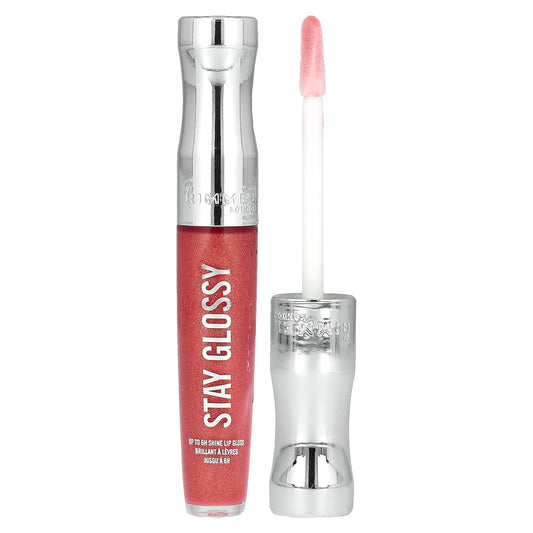 Rimmel London, Stay Glossy Lip Gloss, 465 Melon Air, 0.18 fl oz (5.5 ml) - Image 1