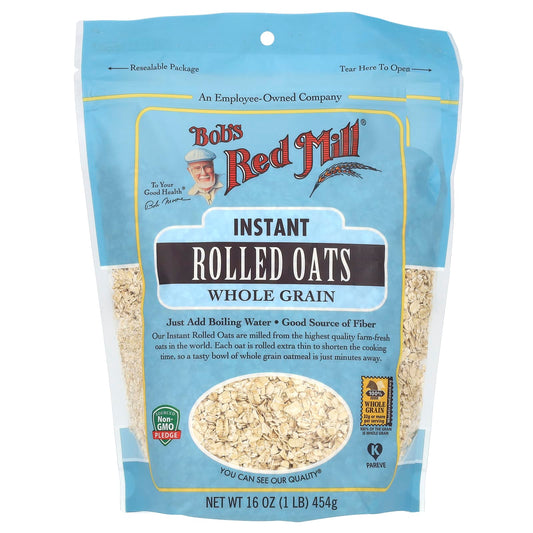 Whole Grain Instant Rolled Oats by Bob's Red Mill, 16 oz - Image 1