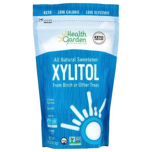 Health Garden Xylitol Sweetener, 16 oz, All-Natural, Low-Calorie, Keto-Friendly - Image 1