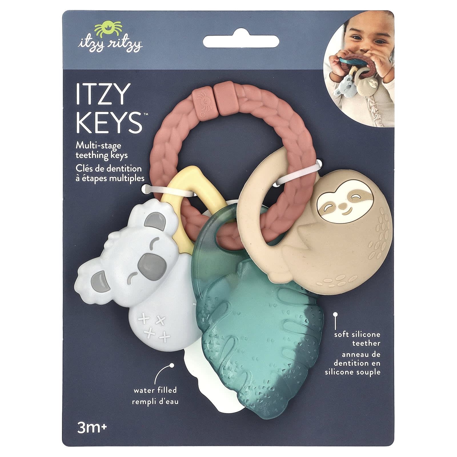 Tropical Teething Keys for 3+ Month Babies by Itzy Ritzy - Image 1