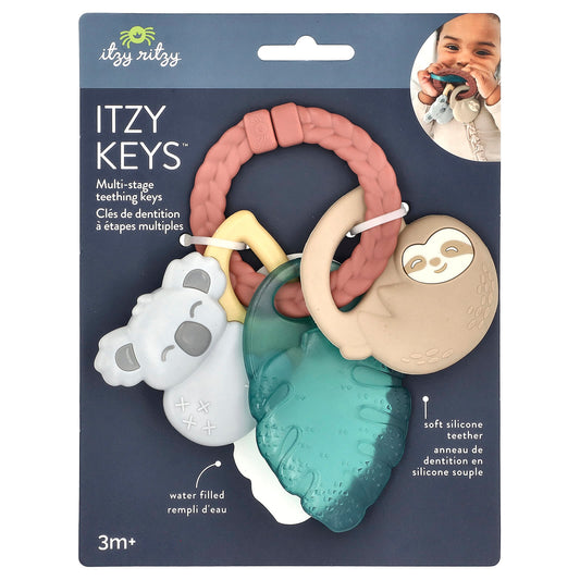 Tropical Teething Keys for 3+ Month Babies by Itzy Ritzy - Image 1