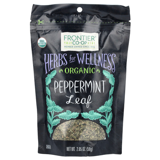 Organic Peppermint Leaf by Frontier Co-op - 2.05 oz (58g) - Image 1