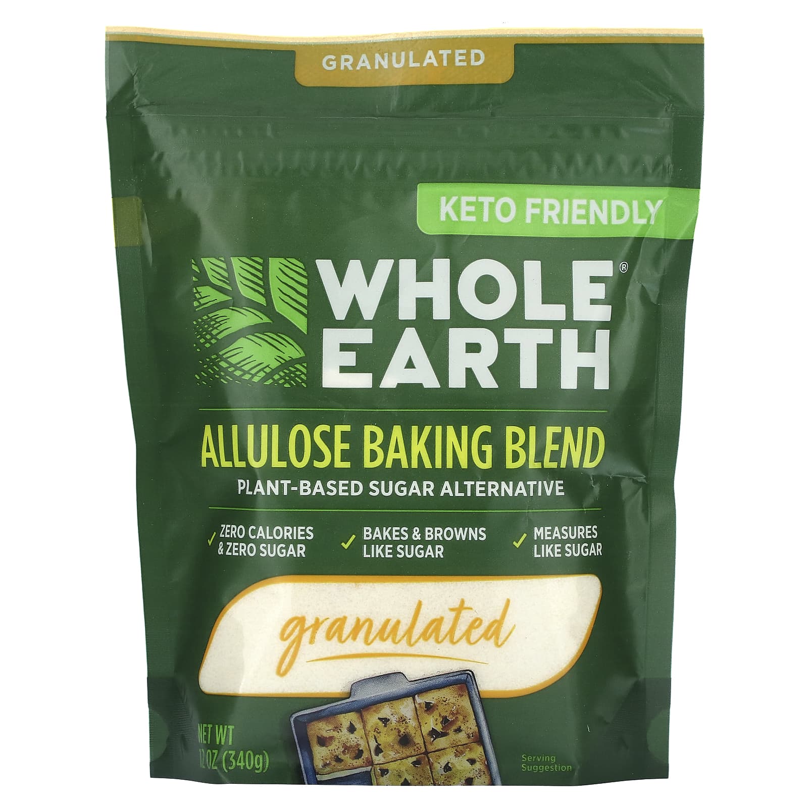 Whole Earth, Allulose Baking Blend, Granulated, 12 oz (340 g) - Image 1