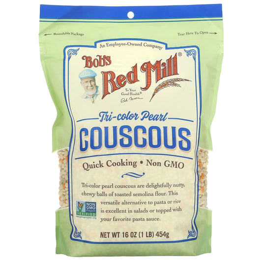 Bob's Red Mill Tri-Color Pearl Couscous - Quick, Nutritious, Delicious - Image 1