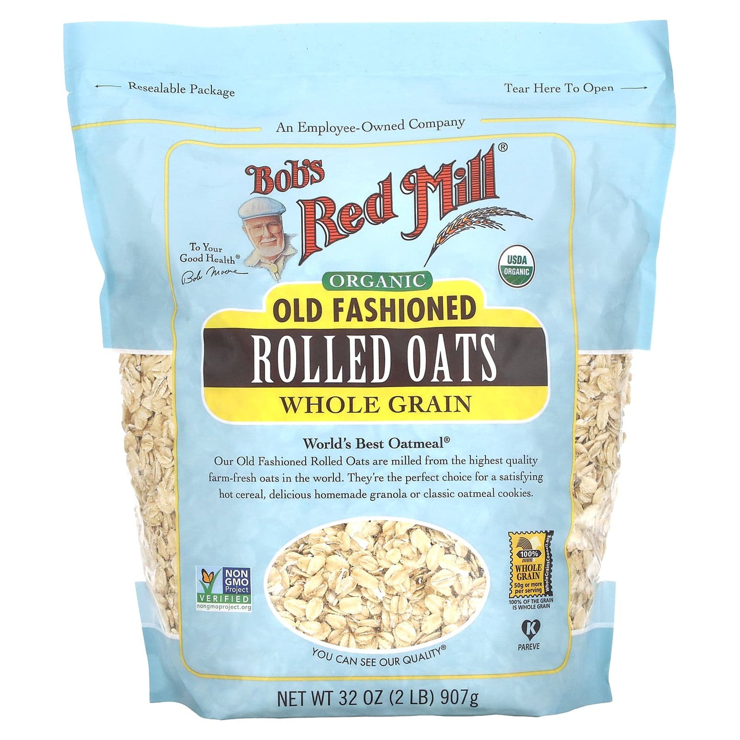Organic Old Fashioned Rolled Oats for a Satisfying Breakfast - Image 1