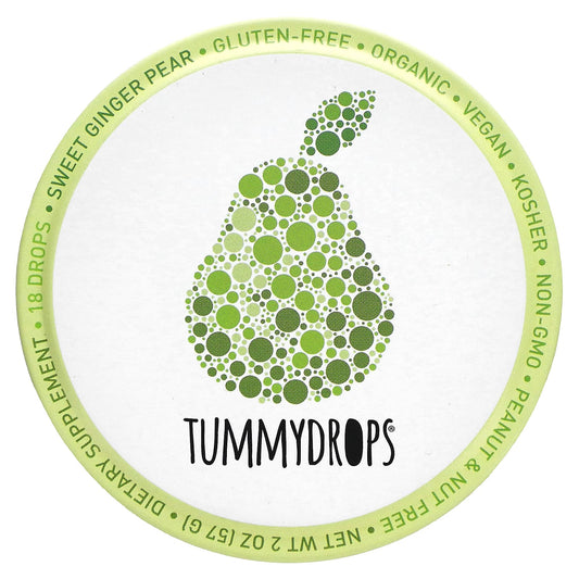 Tummydrops, Sweet Ginger Pear, 18 Drops - Image 1
