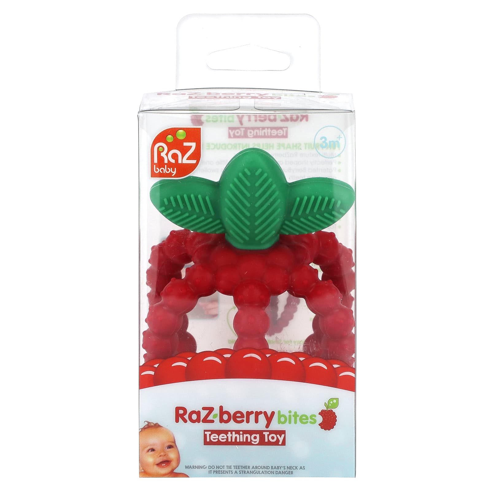 RaZbaby, Raz-Berry Bites Teething Toy, 3m+, 1 Toy - Image 1