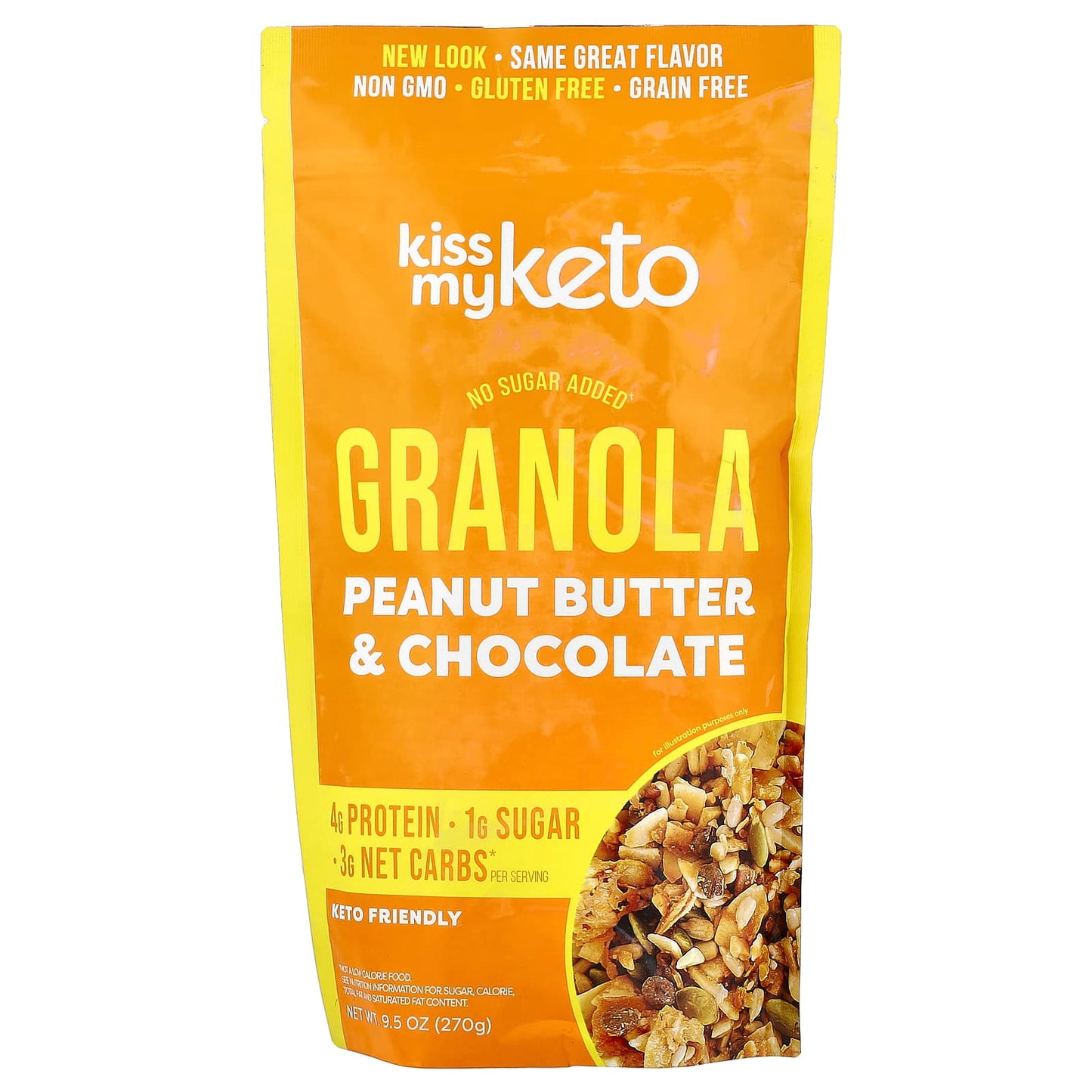 Kiss My Keto, Granola, Peanut Butter & Chocolate , 9.5 oz (270 g) - Image 1