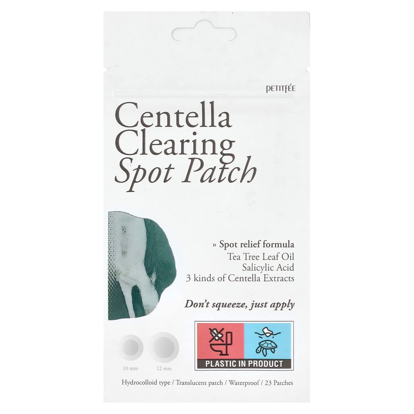 Petitfee, Centella Clearing Spot Patch, 23 Patches - Image 1