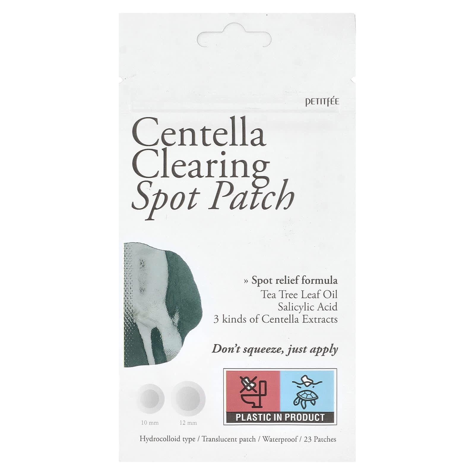 Petitfee, Centella Clearing Spot Patch, 23 Patches - Image 1