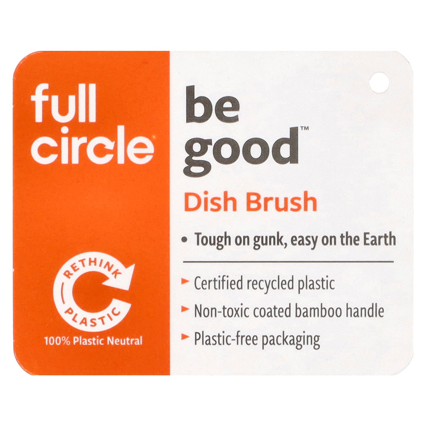 Full Circle, Be Good™, Eco-Friendly Dish Brush, Plastic Neutral - Image 2