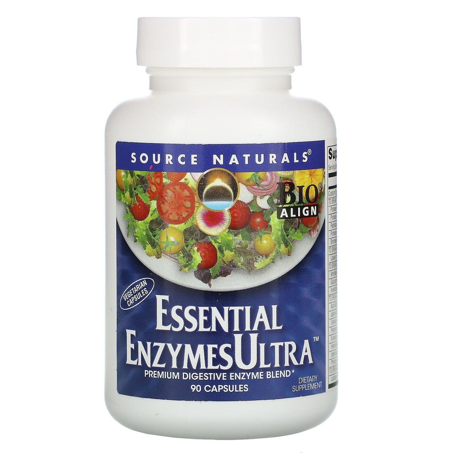 Source Naturals, Essential Enzymes Ultra, 90 Capsules - Image 1