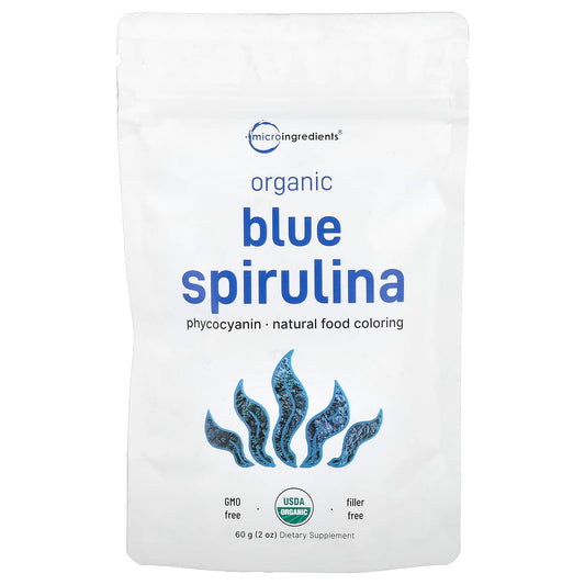 Micro Ingredients, Organic Blue Spirulina, 2 oz (60 g) - Image 1
