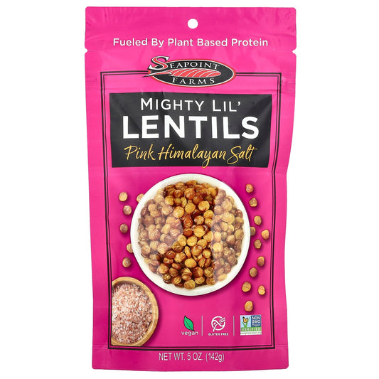 Seapoint Farms, Mighty Lil' Lentils, Pink Himalayan Salt, 5 oz (142 g) - Image 1