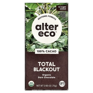 Dark Chocolate Bar 100% Organic Cacao by Alter Eco