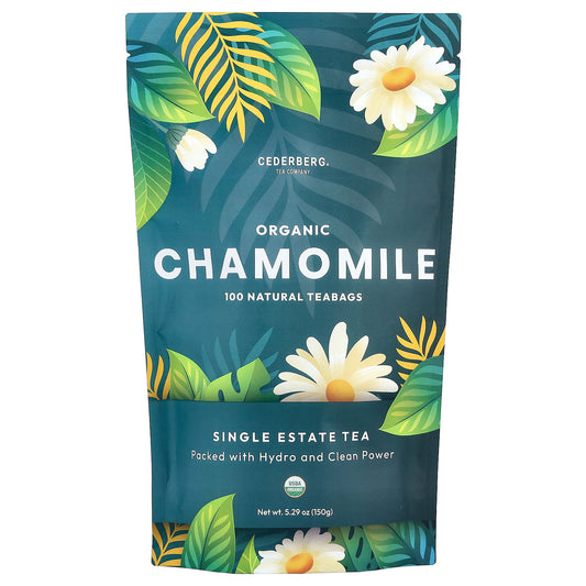 Cederberg Organic Chamomile Tea, USDA Organic, Caffeine Free, 100 Bags - Image 1