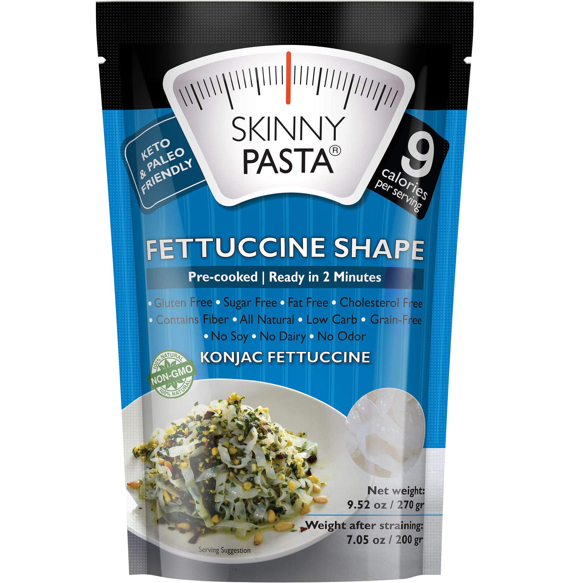 Skinny Pasta, Fettuccine Shape, Konjac, 9.52 oz (270 g) - Image 1