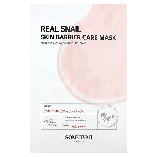 SOME BY MI, Real Snail, Skin Barrier Care Beauty Mask, 1 Sheet, 0.70 oz (20 g) - Image 1