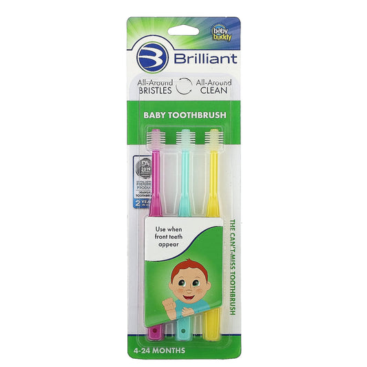 Baby Toothbrush Set - Gentle, Effective Cleaning for 4-24 Months - Image 1
