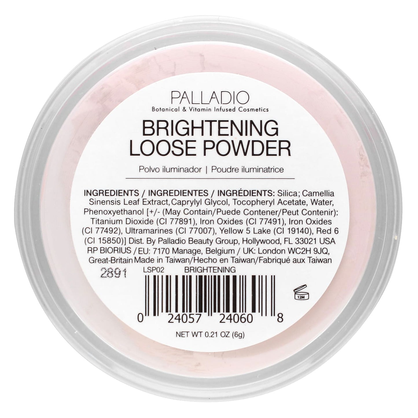 Palladio, 4Ever + Ever, Brightening Loose Powder with Green Tea, 0.21 oz (6 g) - Image 2