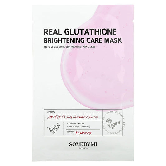 SOME BY MI, Real Glutathione, Brightening Care Beauty Mask, 1 Sheet, 0.7 oz (20 g) - Image 1