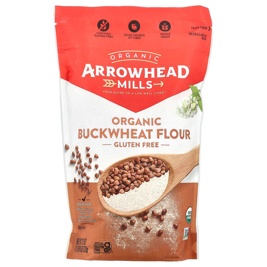 Arrowhead Mills Organic Buckwheat Flour, Gluten-Free, 22 oz - Image 1