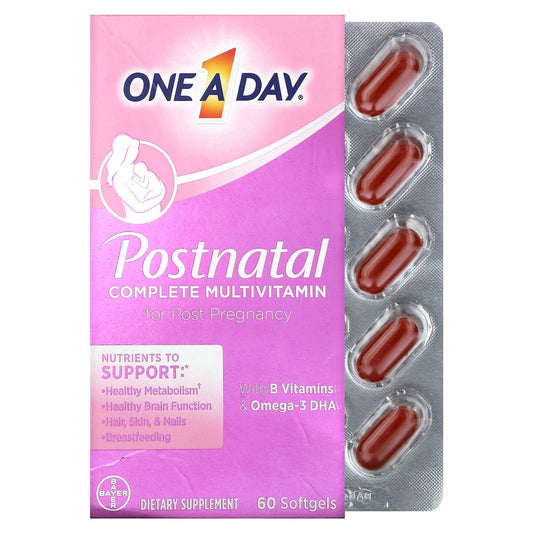 One-A-Day, Postnatal Complete Multivitamin , 60 Softgels - Image 1