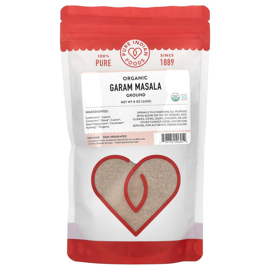 Pure Indian Foods, Organic Garam Masala, Ground, 8 oz (226 g) - Image 1