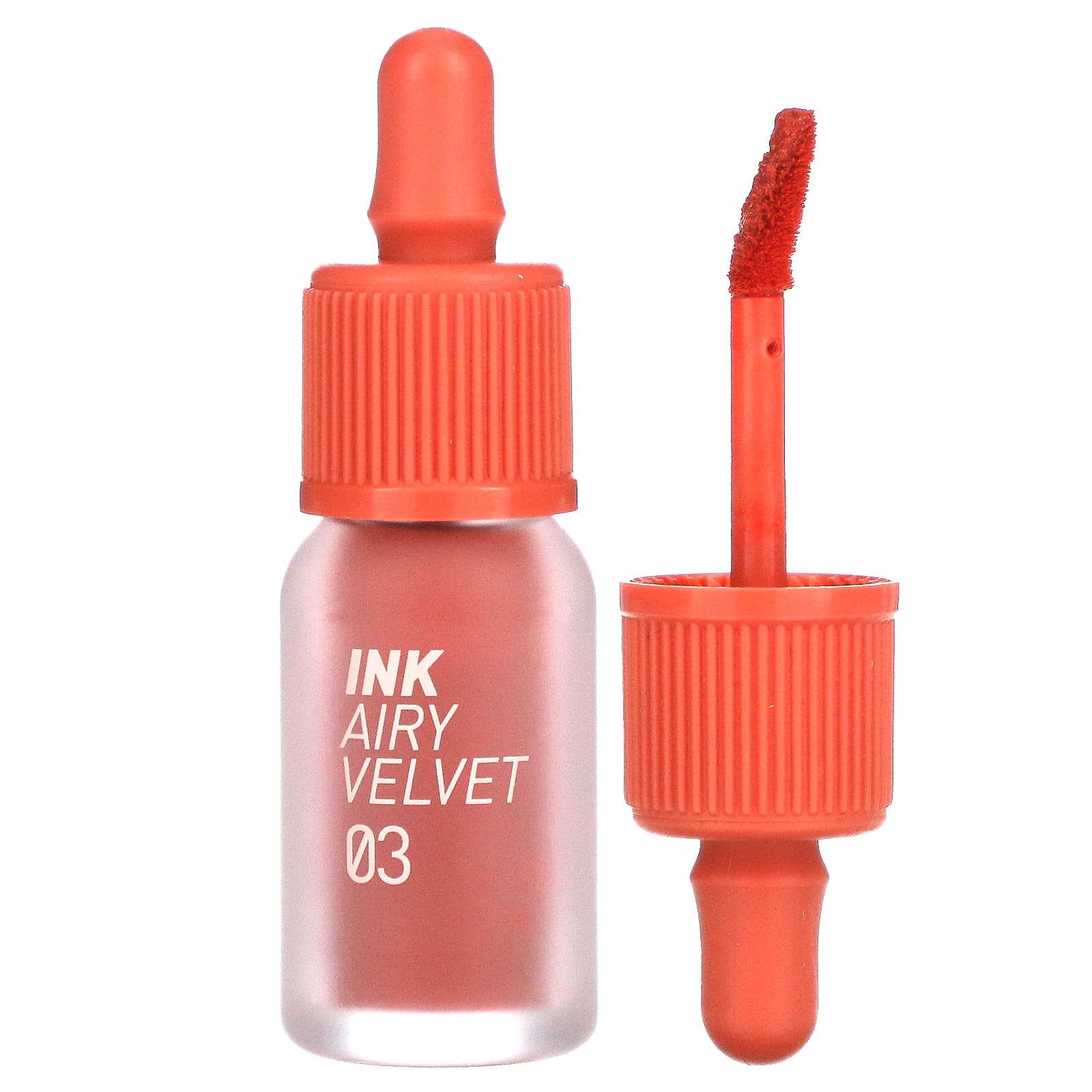Peripera, Ink Airy Velvet Lip Tint, 03 Cartoon Coral, 0.14 oz (4 g) - Image 1