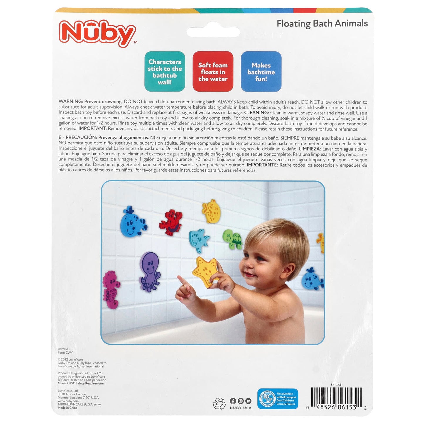 Nuby, Floating Bath Animals, 3+ Years, 16 Pieces - Image 2