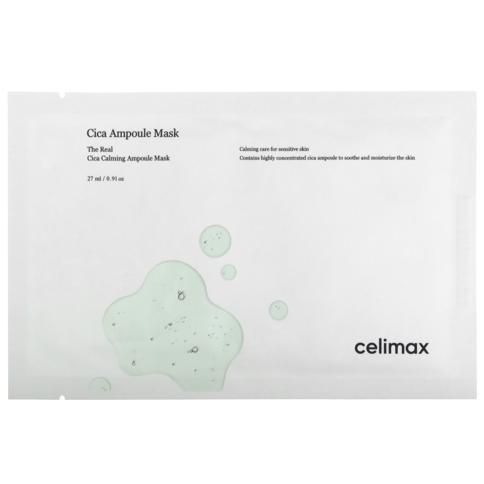 Cica Calming Face Mask | Sensitive Skin Relief | Celimax - Image 1