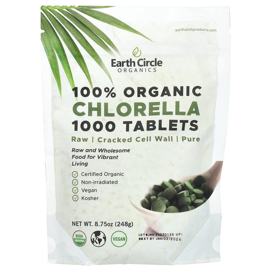 100% Organic Chlorella Tablets by Earth Circle Organics - Image 1
