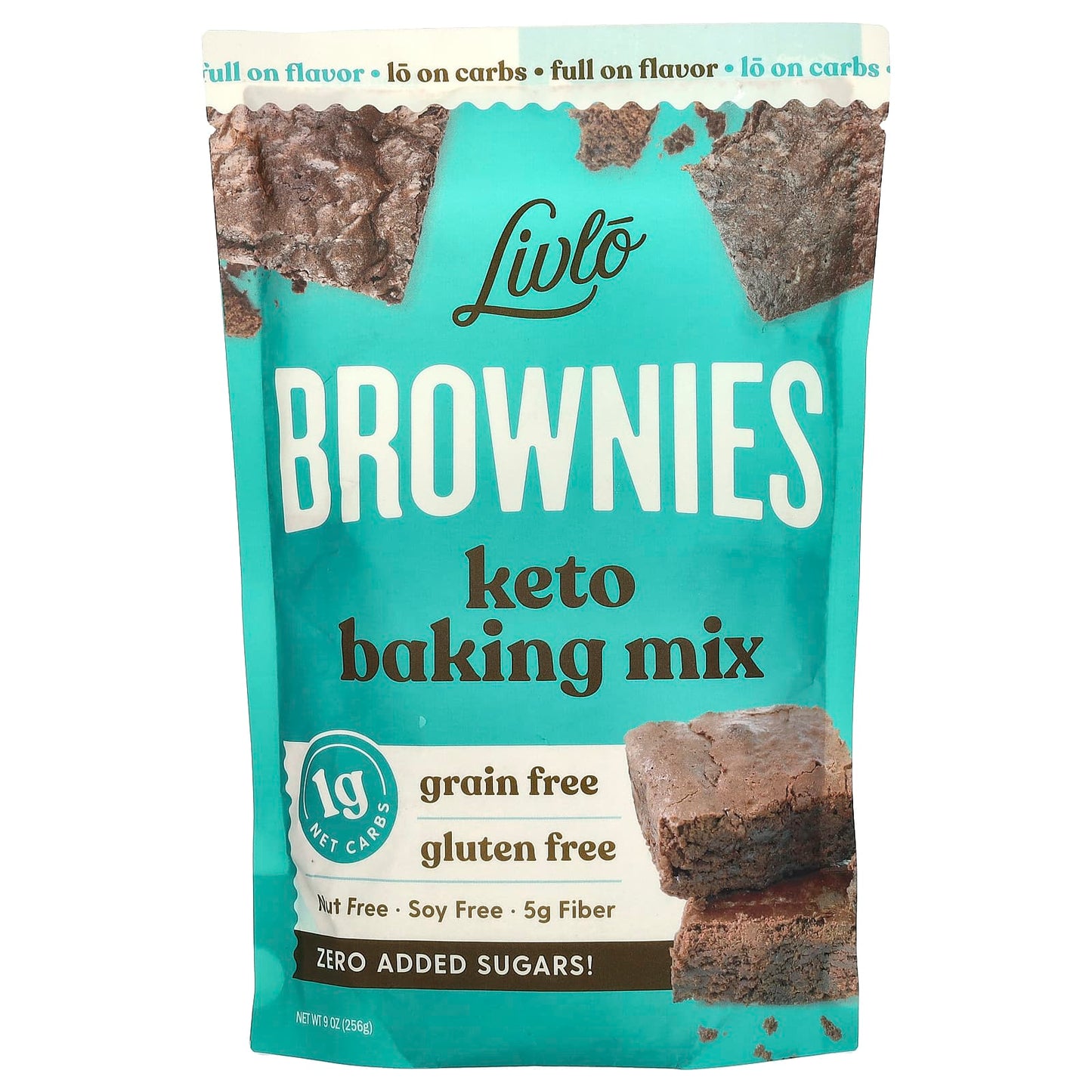 Livlo, Brownies, Keto Baking Mix, 9 oz (256 g) - Image 1