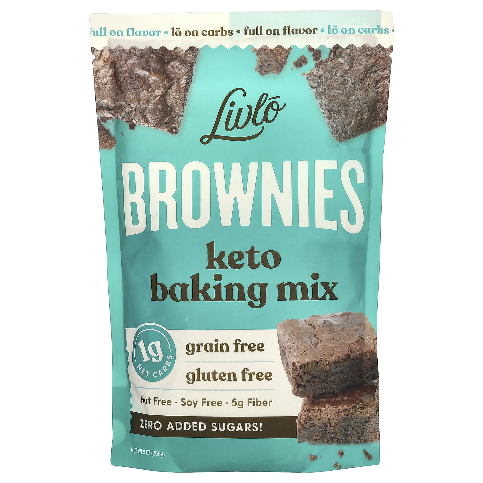 Livlo, Brownies, Keto Baking Mix, 9 oz (256 g) - Image 1