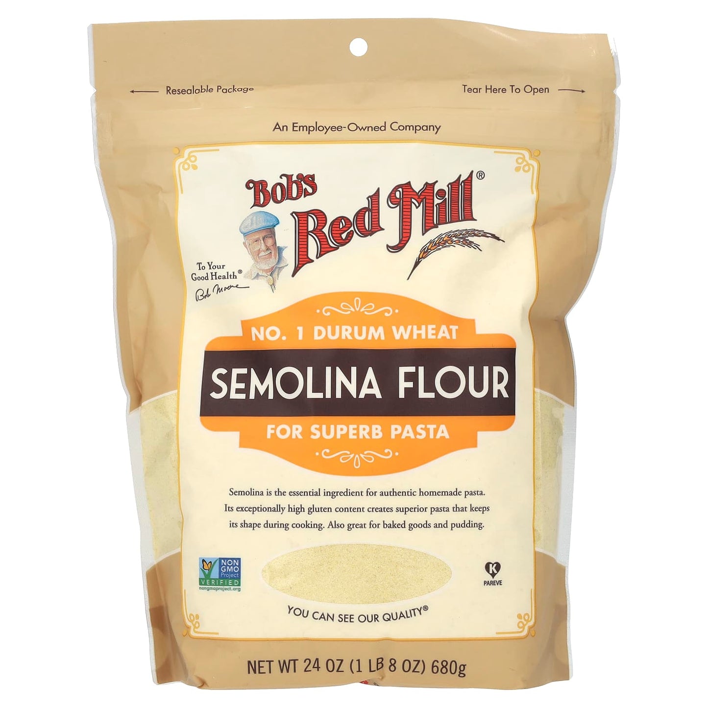 Authentic Italian-Style Semolina Flour for Homemade Pasta - Image 1