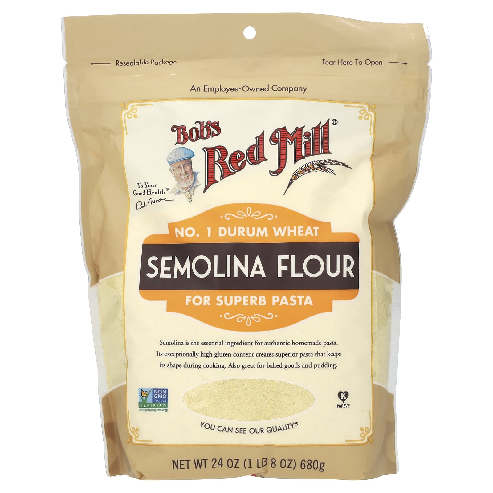 Authentic Italian-Style Semolina Flour for Homemade Pasta - Image 1