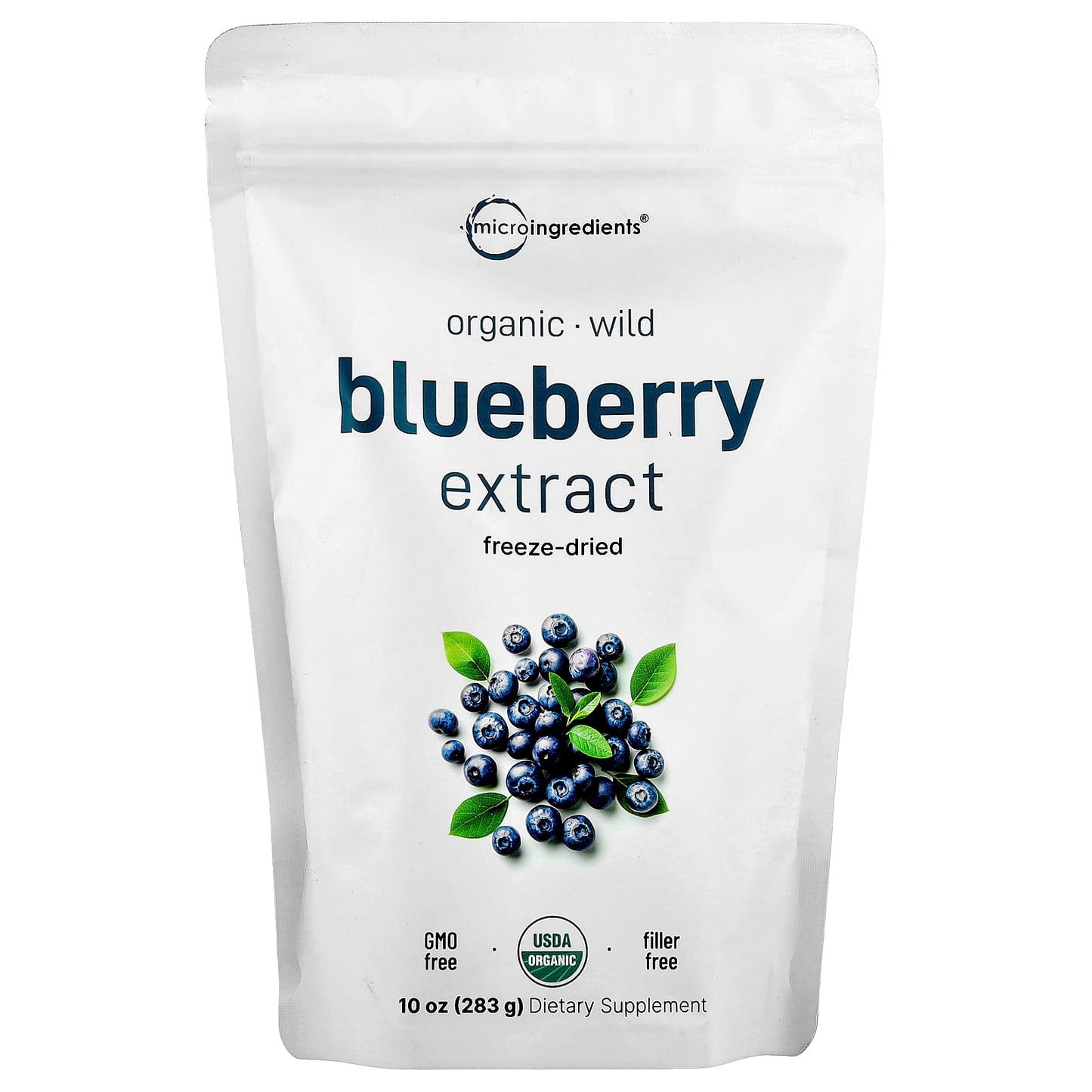 Micro Ingredients, Organic Blueberry Extract, Freeze-Dried , 10 oz (283 g) - Image 1