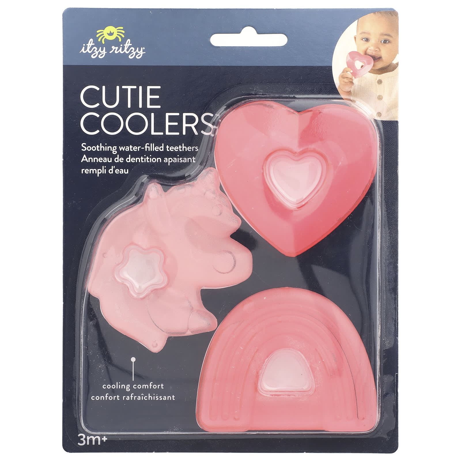 itzy ritzy Soothing Water-Filled Teething Toys for Babies 3+ Months - Image 1