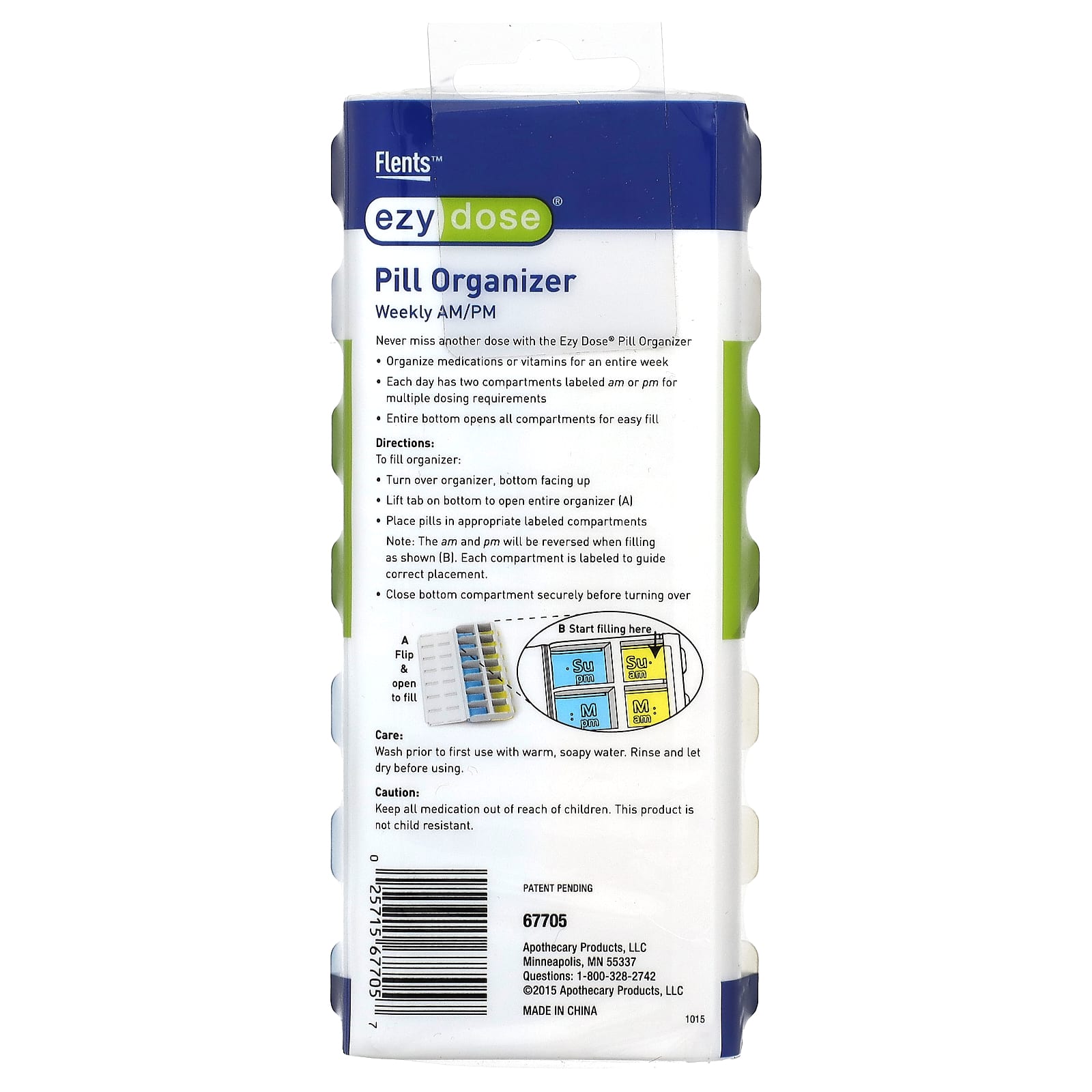 Weekly Pill Organizer for Easy AM/PM Dosing by Ezy Dose - Image 2